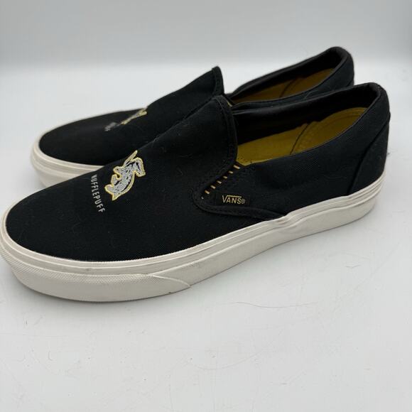 Vans x Harry Potter Classic Slip On Hufflepuff Skate Shoes Men's 6.5 Women’s 8 - Picture 3 of 9